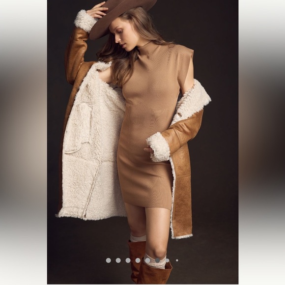 Anthropologie NWT Mock-Neck Mini Dress size XSP. - Picture 4 of 16